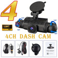 4-Channel Car Dash Cam