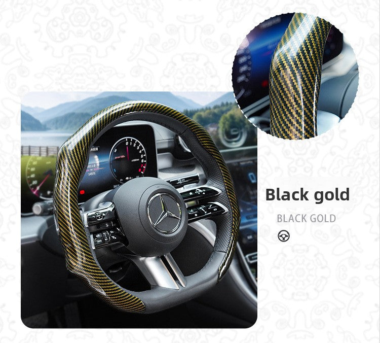 Laser Carbon Fiber Steering Wheel Cover