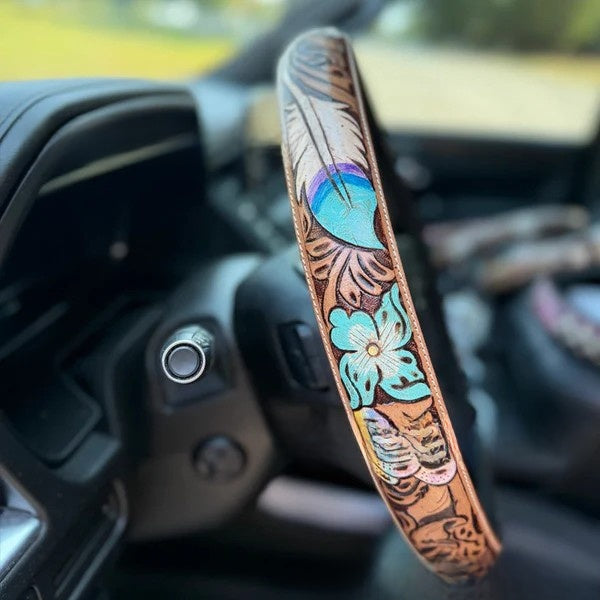 Floral Steering Wheel Cover