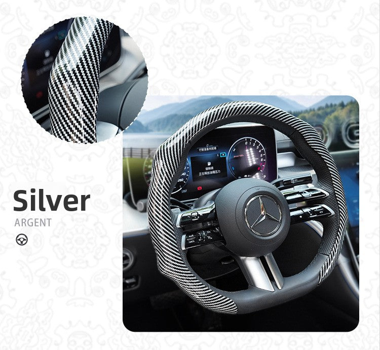 Laser Carbon Fiber Steering Wheel Cover