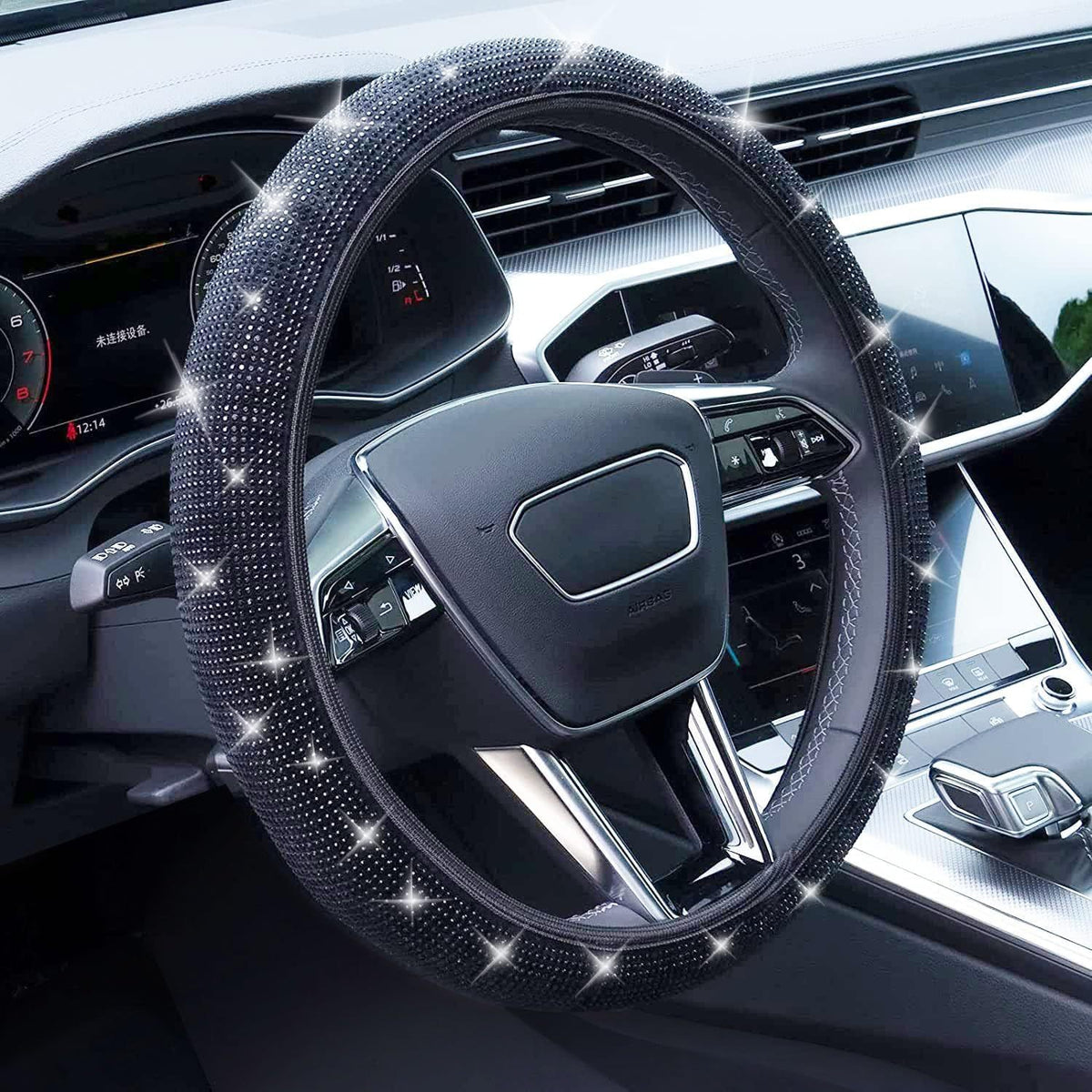 Rhinestone Steering Wheel Cover
