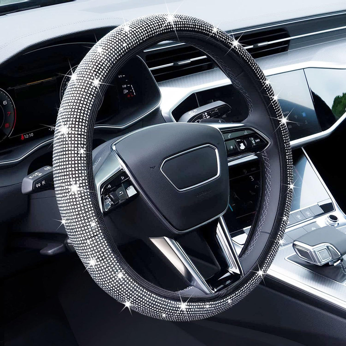 Rhinestone Steering Wheel Cover