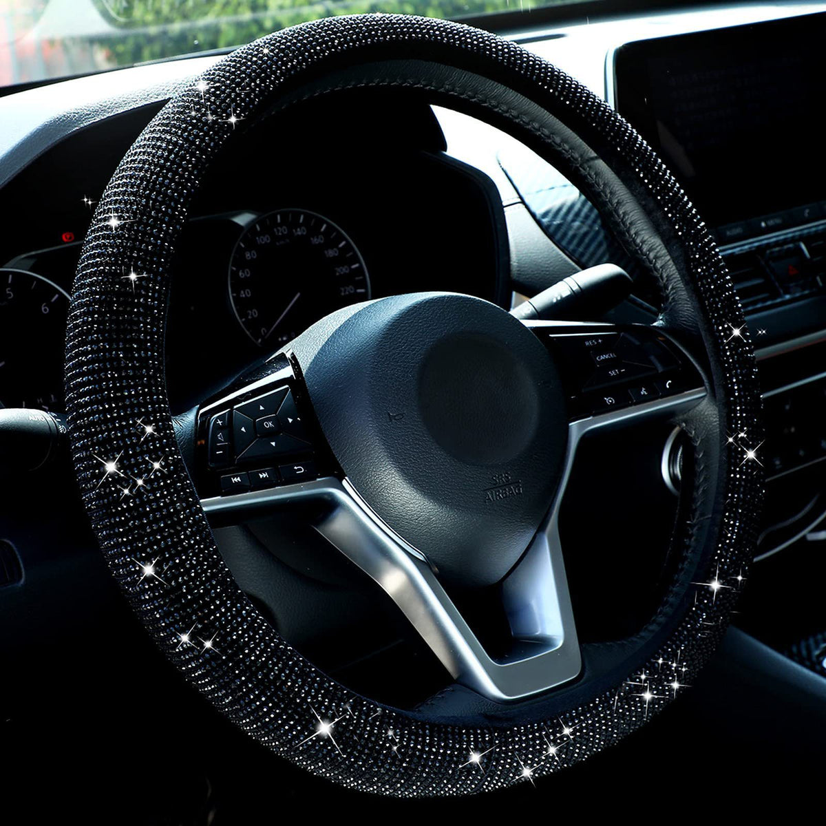 Rhinestone Steering Wheel Cover