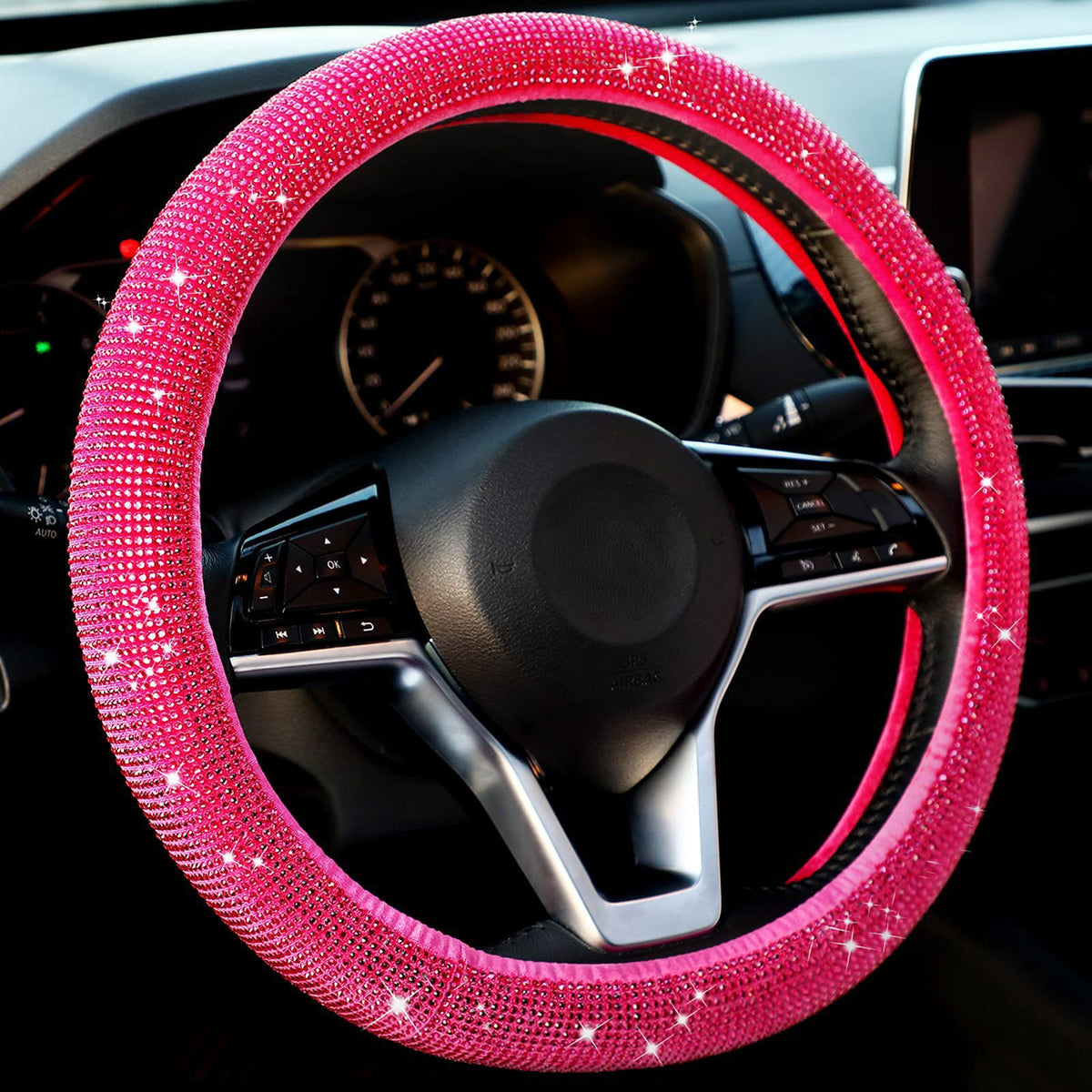 Rhinestone Steering Wheel Cover