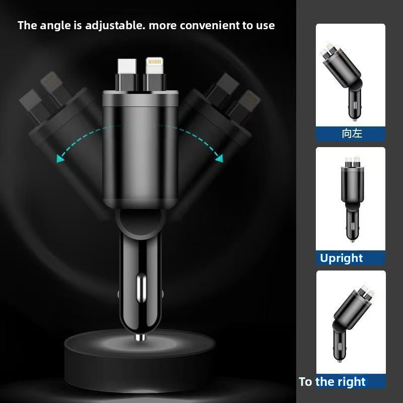 Retractable Car Charger 120W