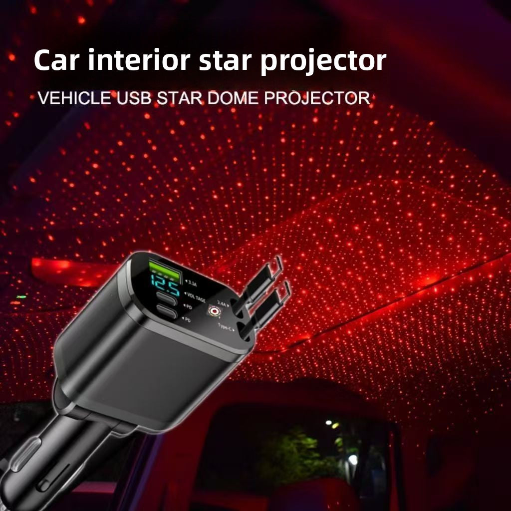 Retractable Car Charger 120W