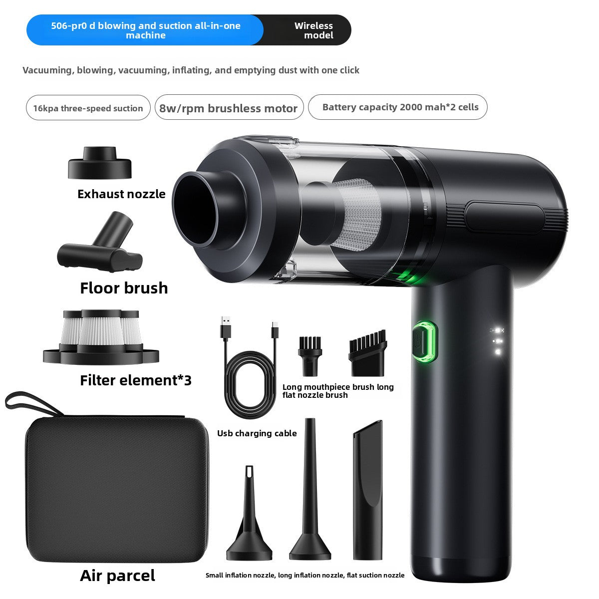 Portable Car Vacuum Cleaner