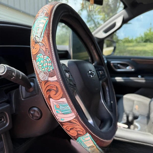 Floral Steering Wheel Cover