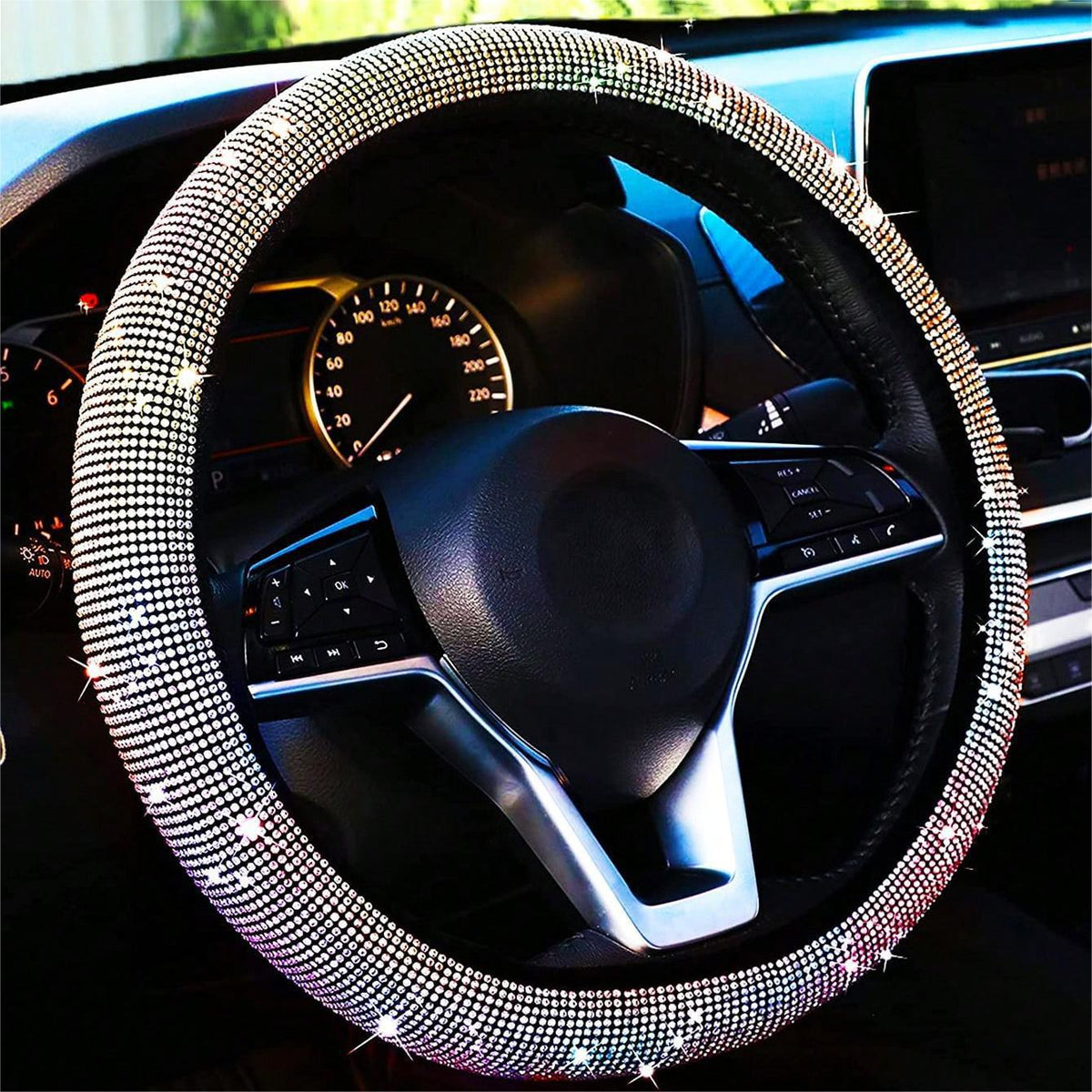 Rhinestone Steering Wheel Cover