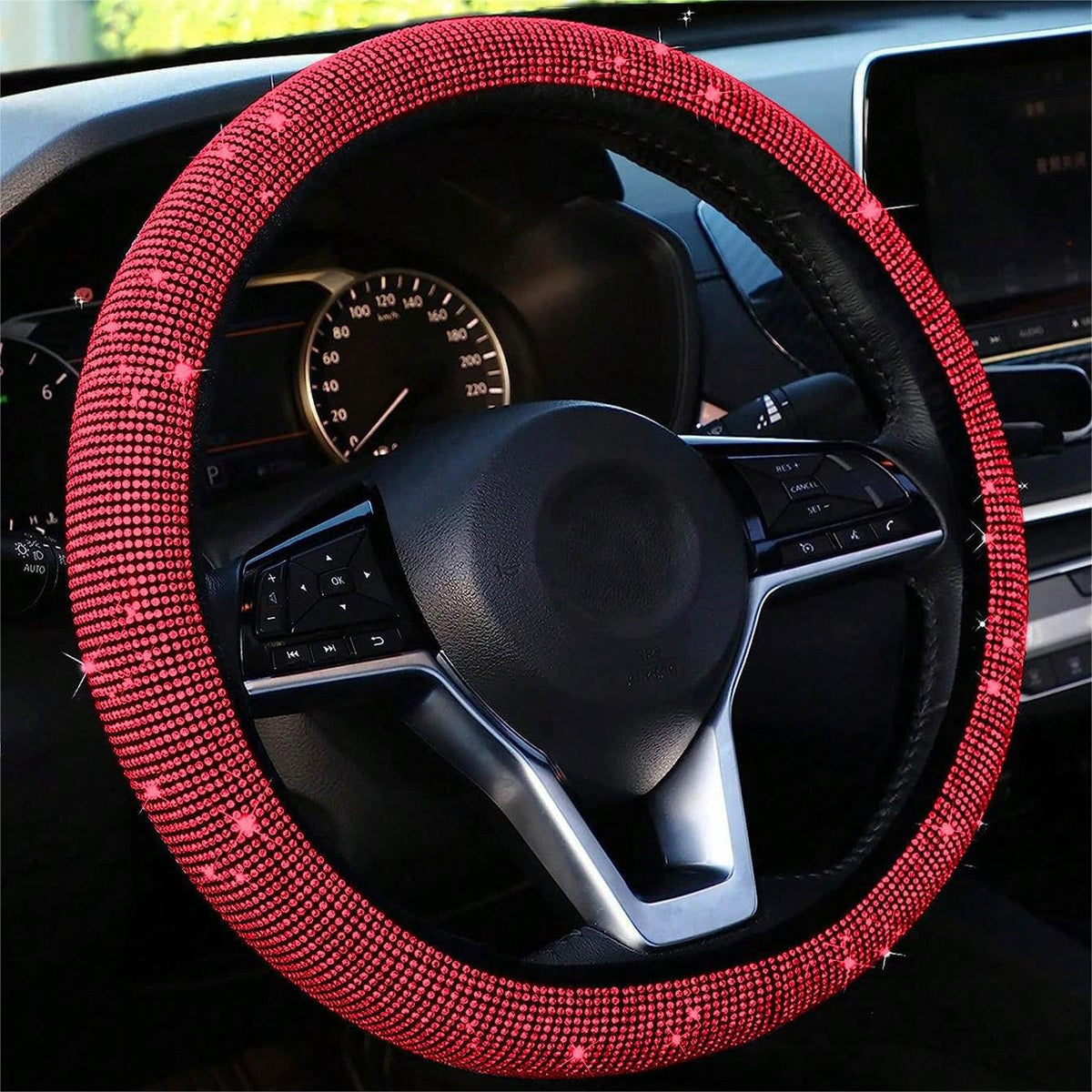 Rhinestone Steering Wheel Cover