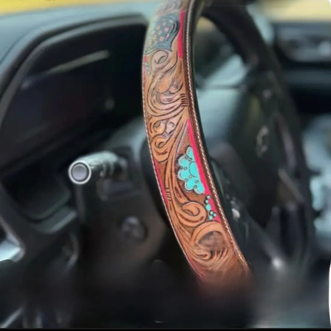 Floral Steering Wheel Cover