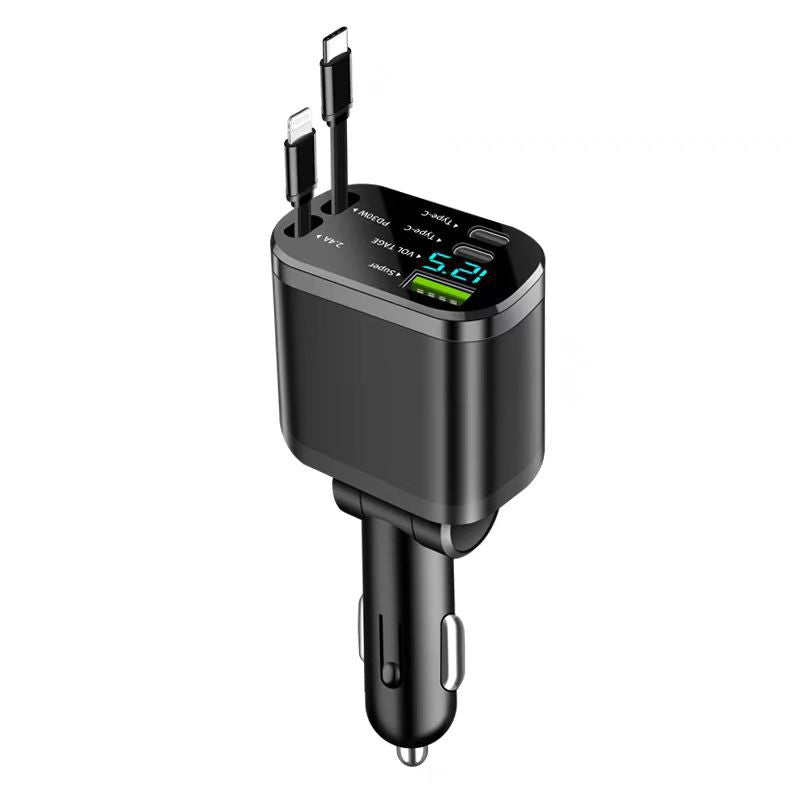 Retractable Car Charger 120W