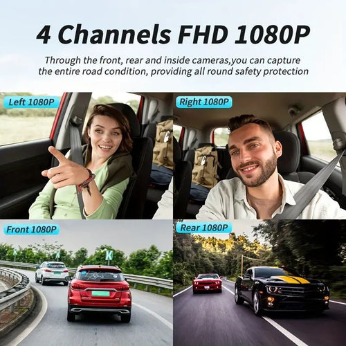 4-Channel Car Dash Cam