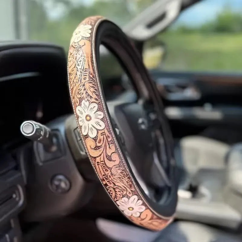 Floral Steering Wheel Cover