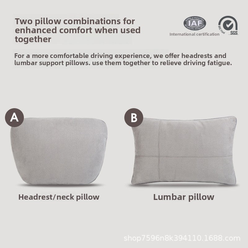 Car Neck & Lumbar Support Pillow