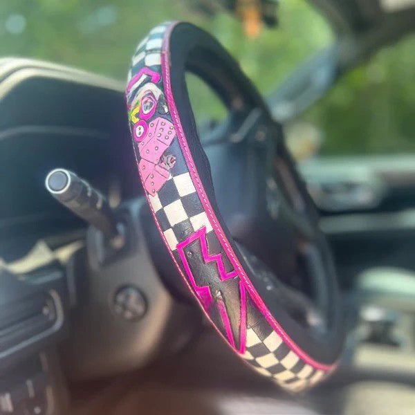 Floral Steering Wheel Cover