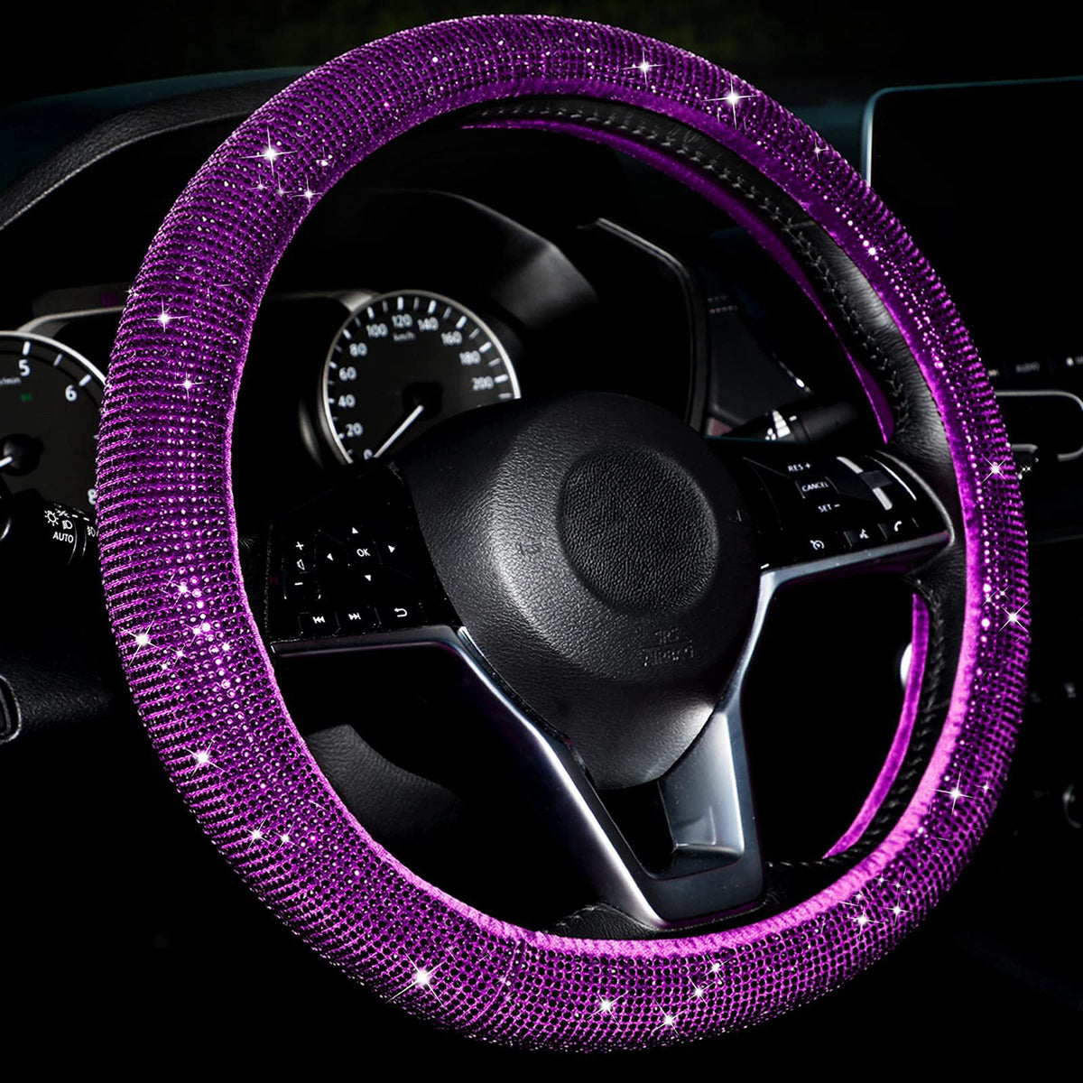 Rhinestone Steering Wheel Cover