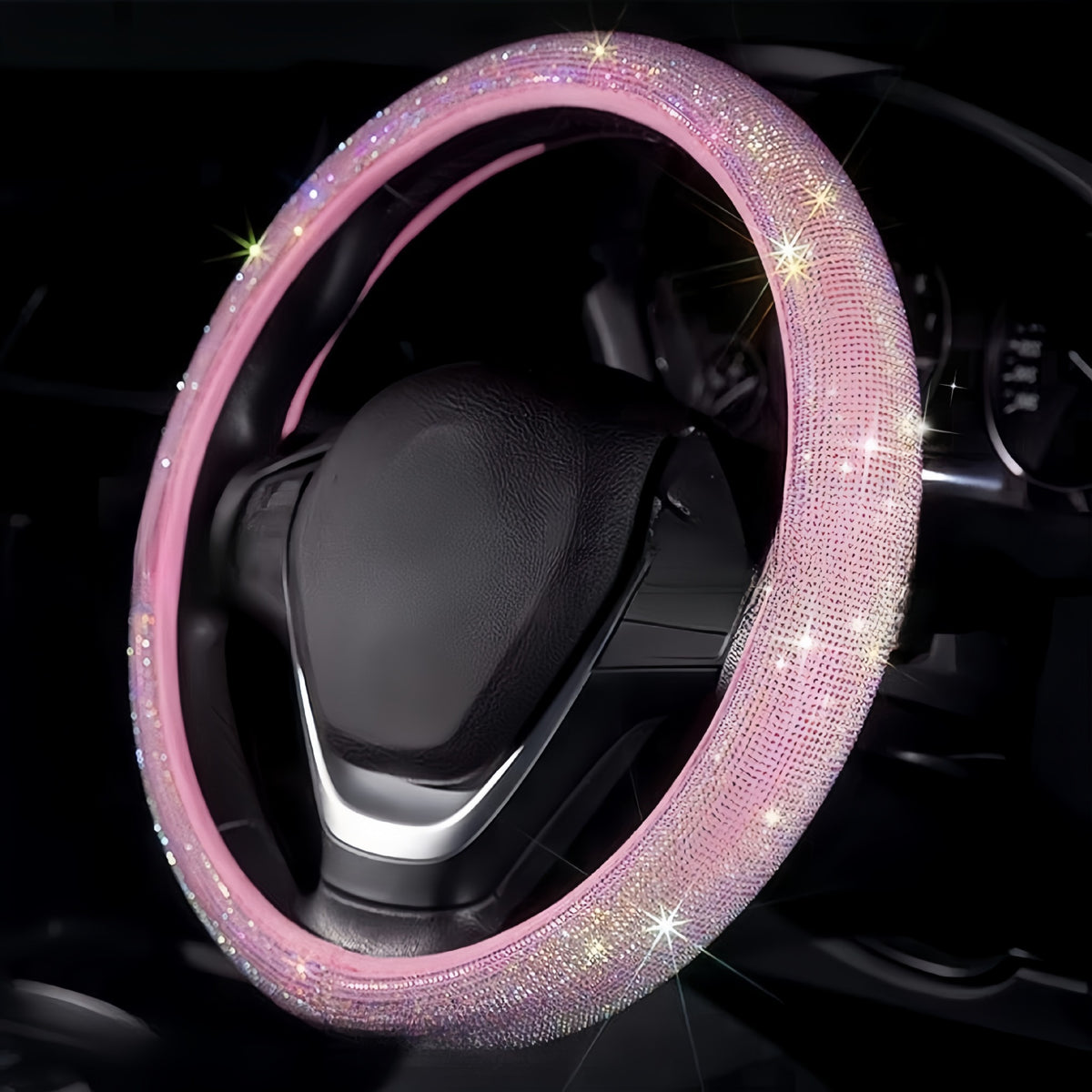 Rhinestone Steering Wheel Cover