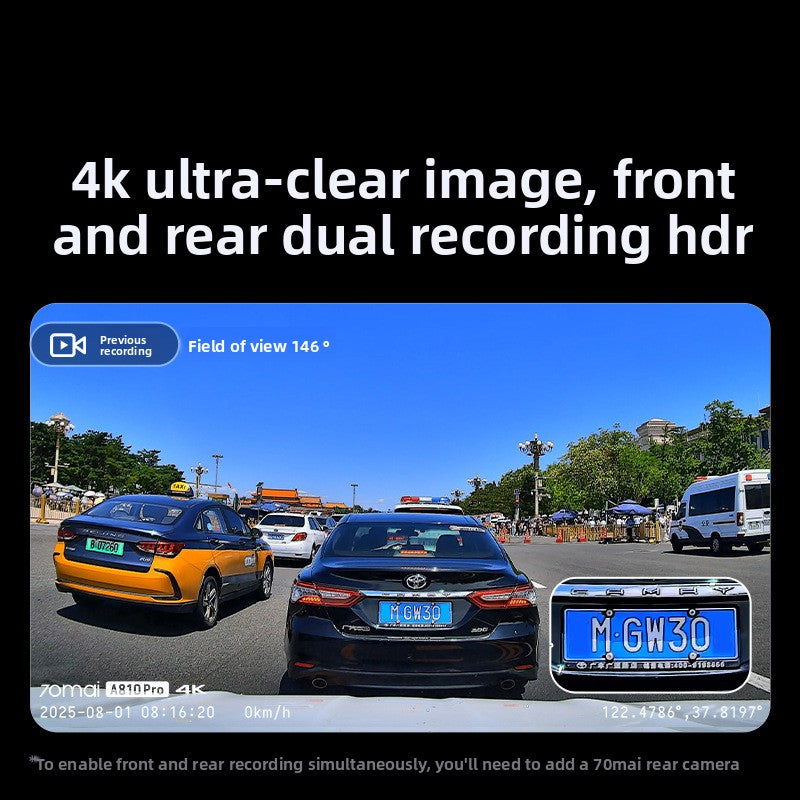 4K Dual Dash Cam