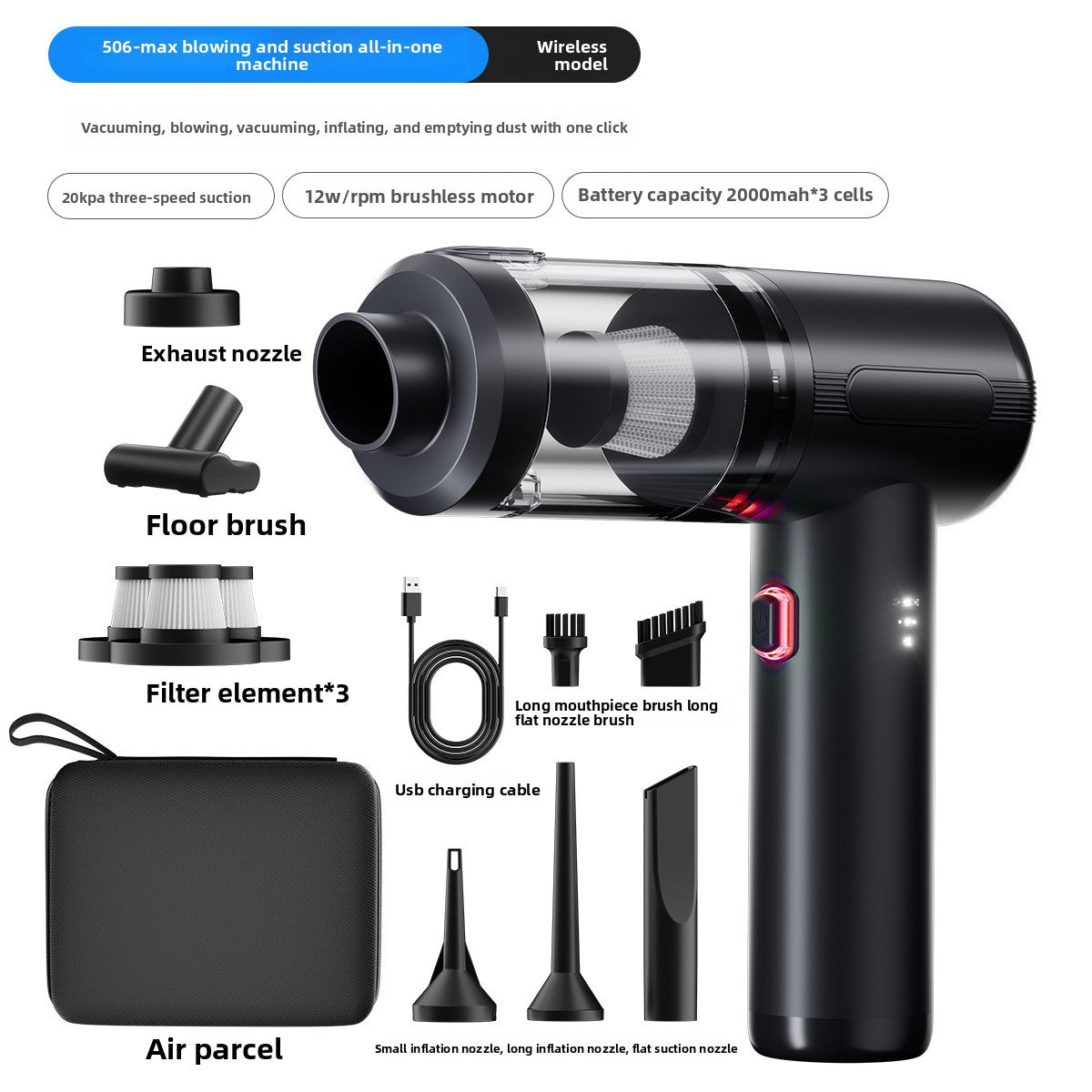 Portable Car Vacuum Cleaner