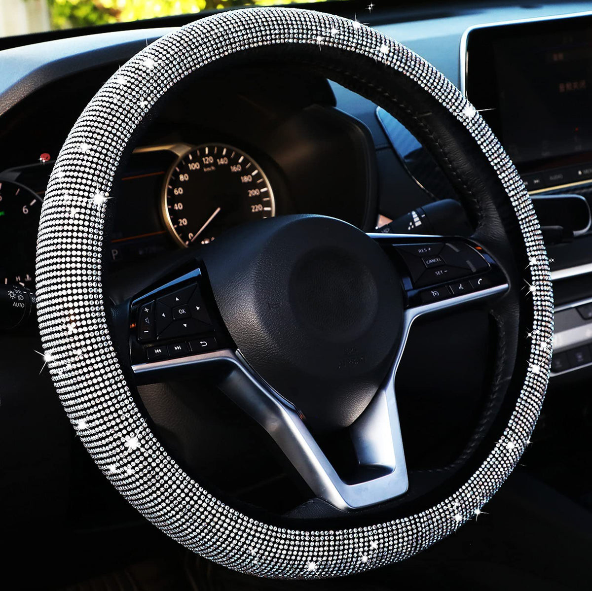 Rhinestone Steering Wheel Cover